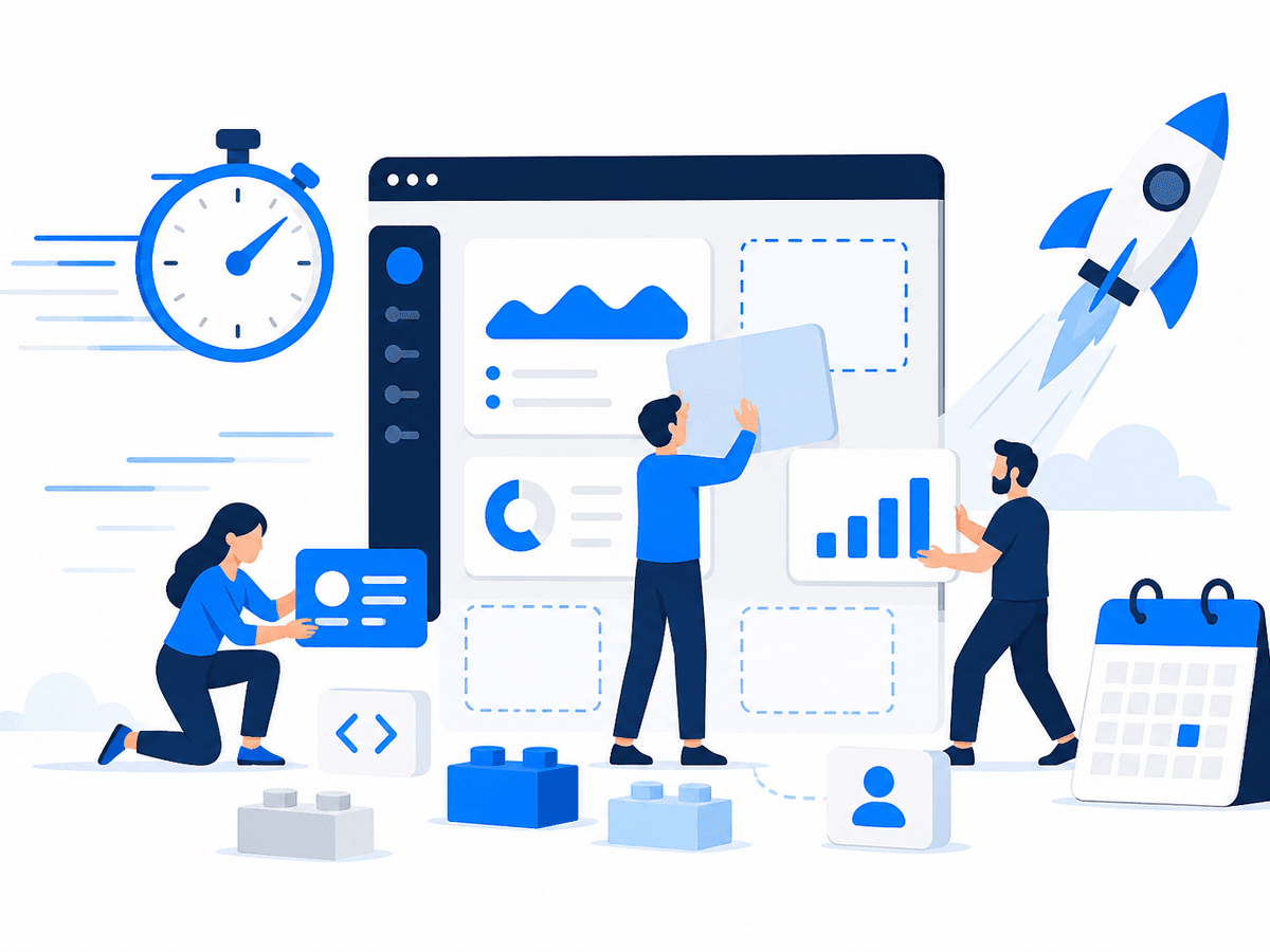 Who can build a web application quickly — a dedicated team assembling a web app fast