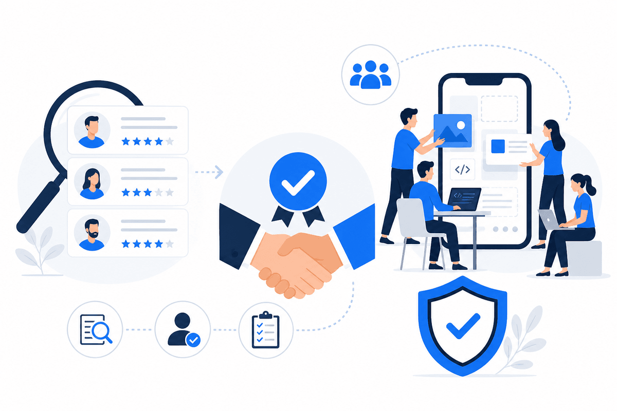 Comparison of moblers and Toptal for finding a reliable app development partner
